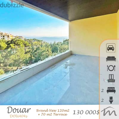 Douar | Brand New 120m² + 70m² Terrace | Huge Balcony | Open View