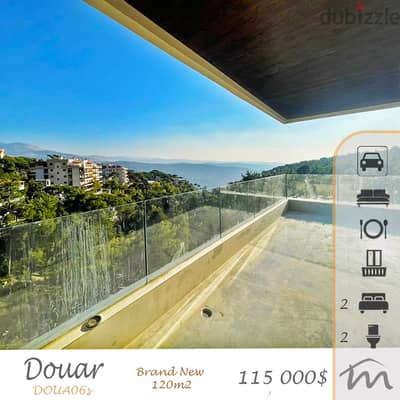 Douar | Brand New 120m² | Huge Balcony | Open View | Perfect Escape