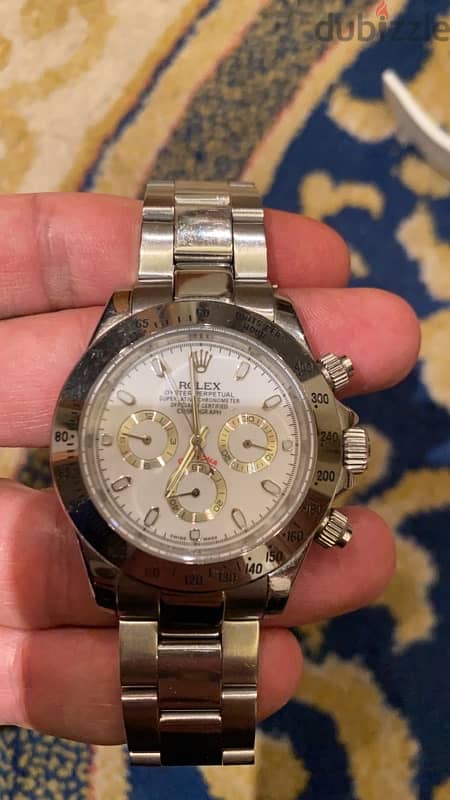 Rolex White Silver Unisex Watch Triple A Excellent Condition 1