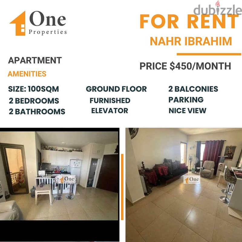 APARTMENT FOR RENT IN NAHR IBRAHIM 0