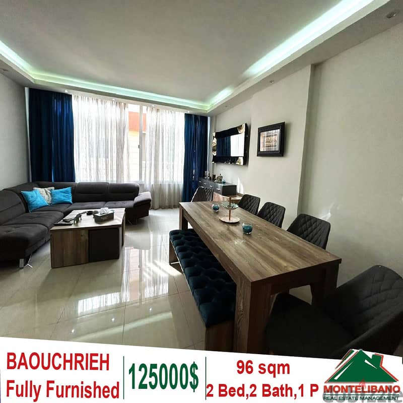 Fully Furnished 96 sqm apartment for Sale in Baouchrieh!!! 0