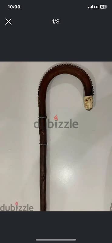 rare 19th century Scottish gents walking stick