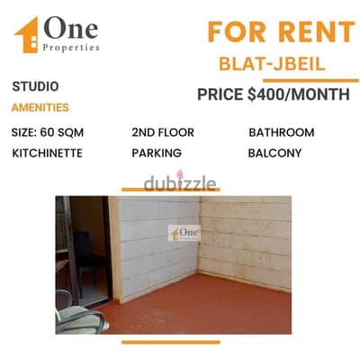 STUDIO FOR RENT IN BLAT - JBEIL