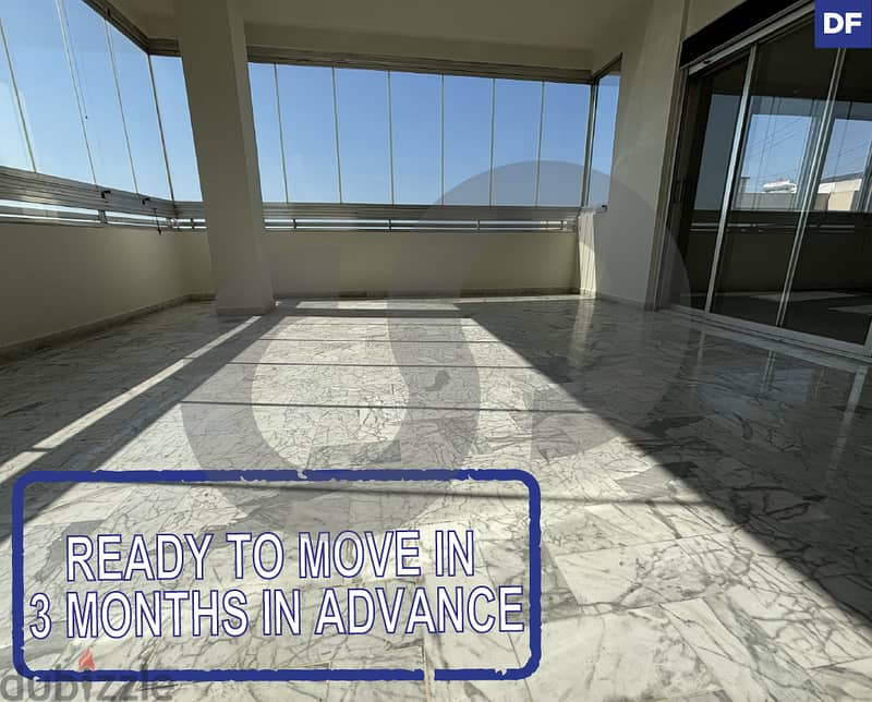 READY TO MOVE IN-SEA VIEW  -NACCACHE/نقاش REF#DF114288 0