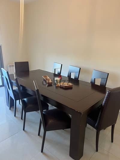 Dining Table + Chairs طاولة سفرة+ ٨ كراسي