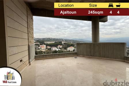 Ajaltoun 245m2 | Private street | Panoramic View | Luxurious |Catch|AC