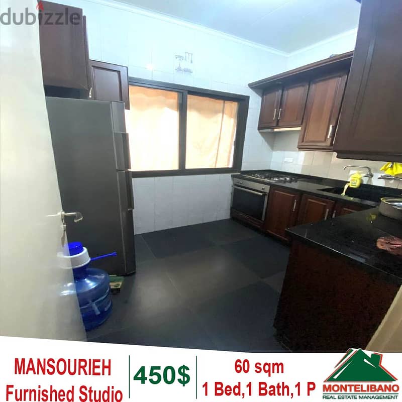 Fully Furnished 60 sqm Studio  for Rent in Mansourieh!!! 0