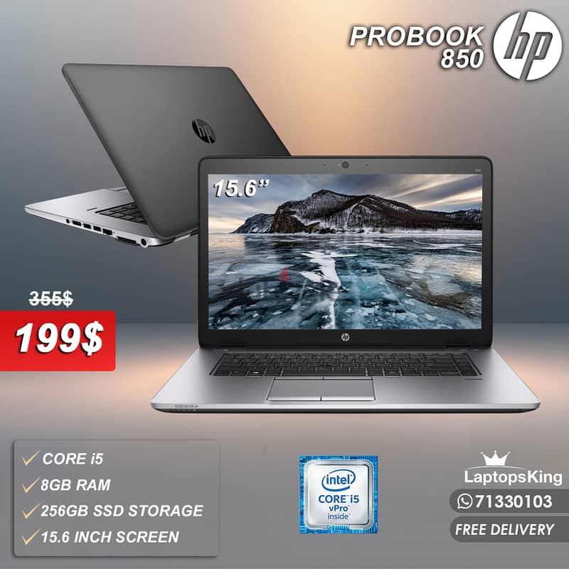 HP PROBOOK 850 i5 15.6" LAPTOP 0