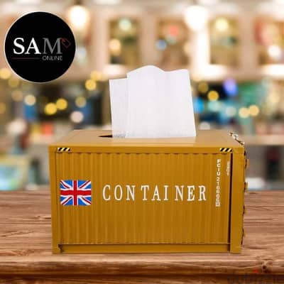 Shipping Container Model Tissue Boxes