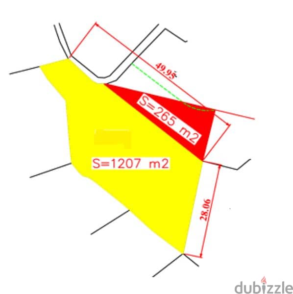 1207 m2 Land for sale in Hazmieh (Zoning B1.1 50% 1.65) 0