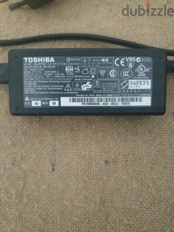 Toshiba laptop charger. 0