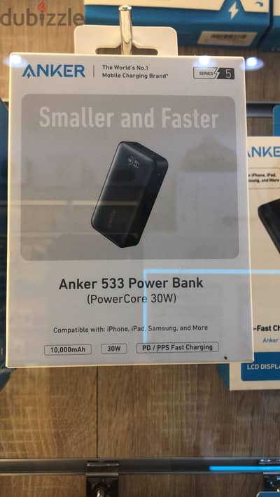 Anker 533 power bank black (power core 30w) 10000mah