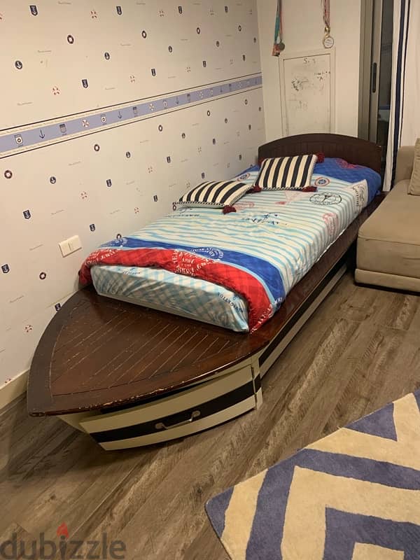 boat bed and night stand 0