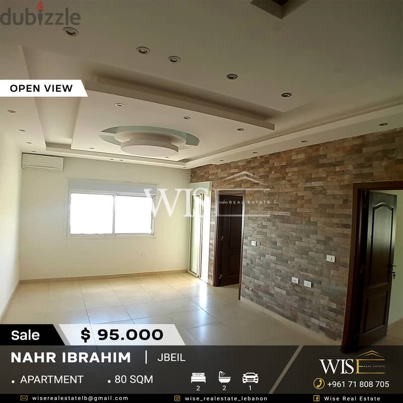  80 SQM Apartment fully decorated for SALE in Nahr Ibrahim - Jbeil! 0