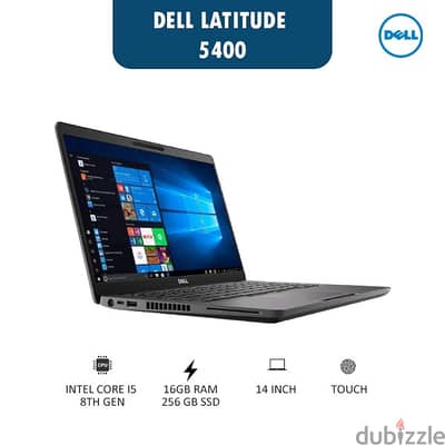 Dell tatitude 5400 core i5 16GB/256GB, touch screen 14"