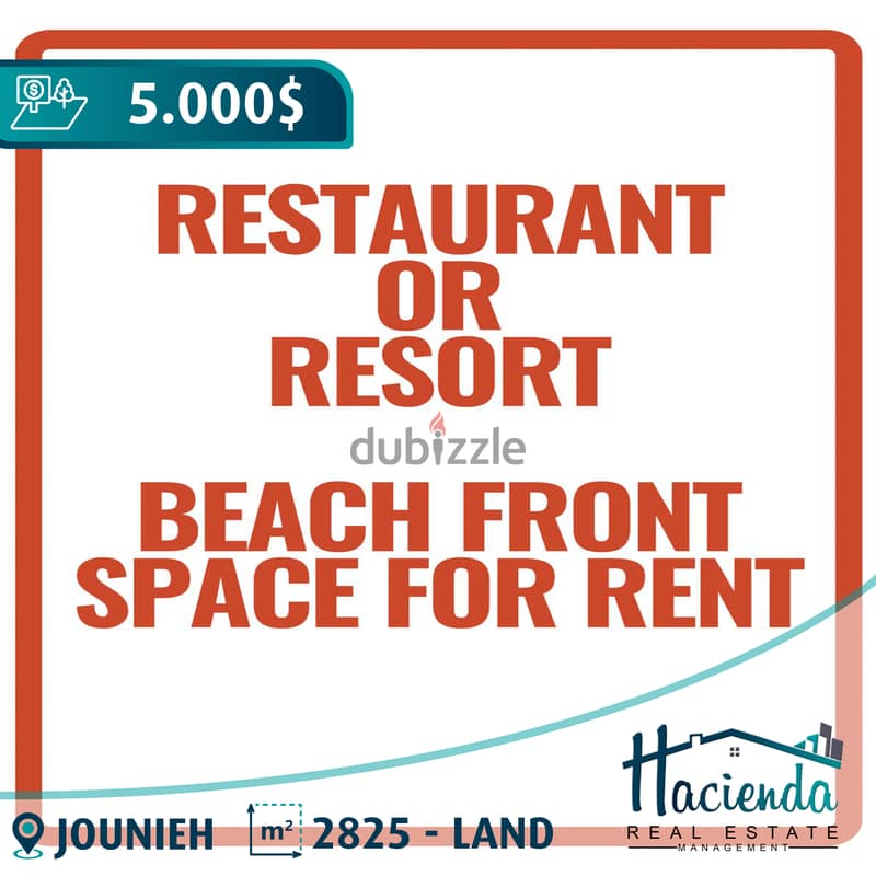 Beach Front Resort or Restaurant Space For Rent In Jounieh 0