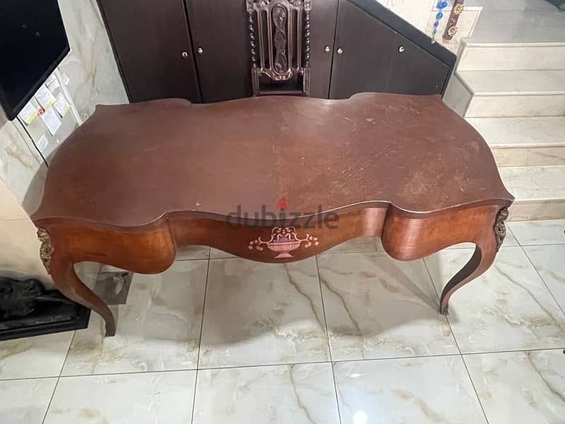 exceptional and rare antique desk with bronze 19th century 2