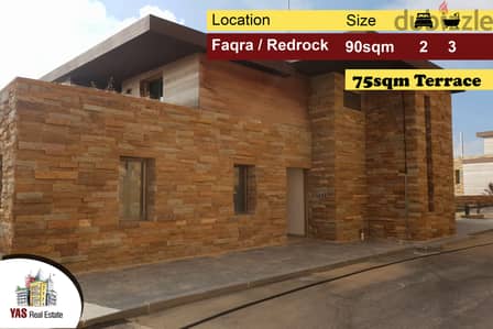 Faqra/Redrock 90m2 | 75m2 Terrace | Duplex | Mountain/Sea View | PA |