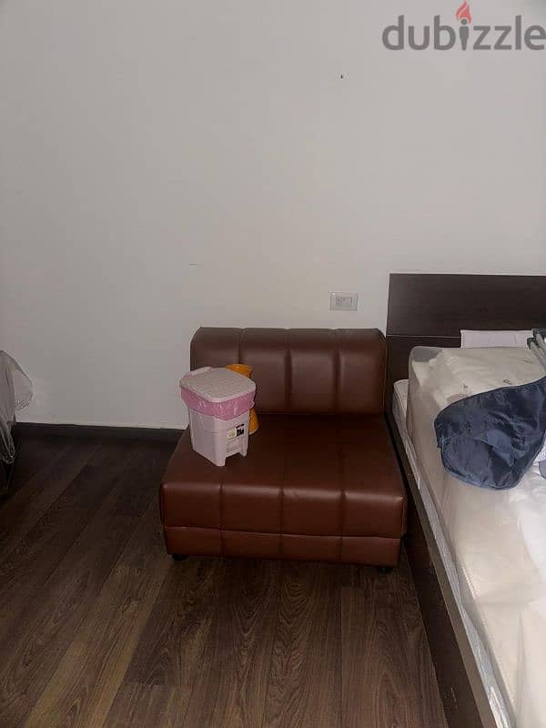 single bed +mattress + sofa bed + drawers + cabinet 0