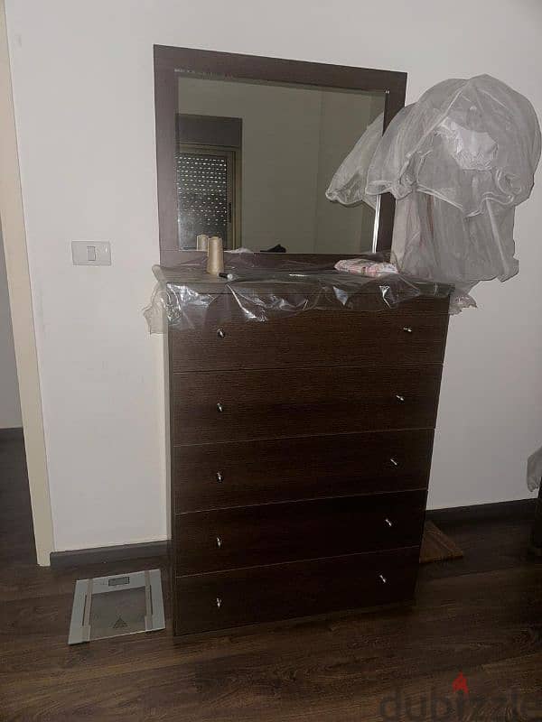 single bed +mattress + sofa bed + drawers + cabinet 1