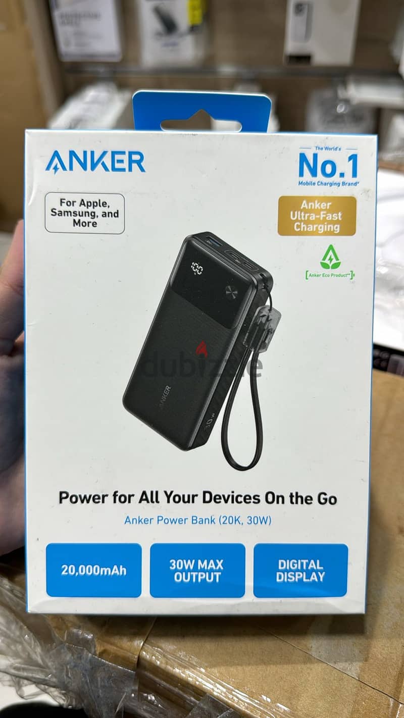 Anker Power Bank (20k,30w) with Digital Display amazing & good offer 0