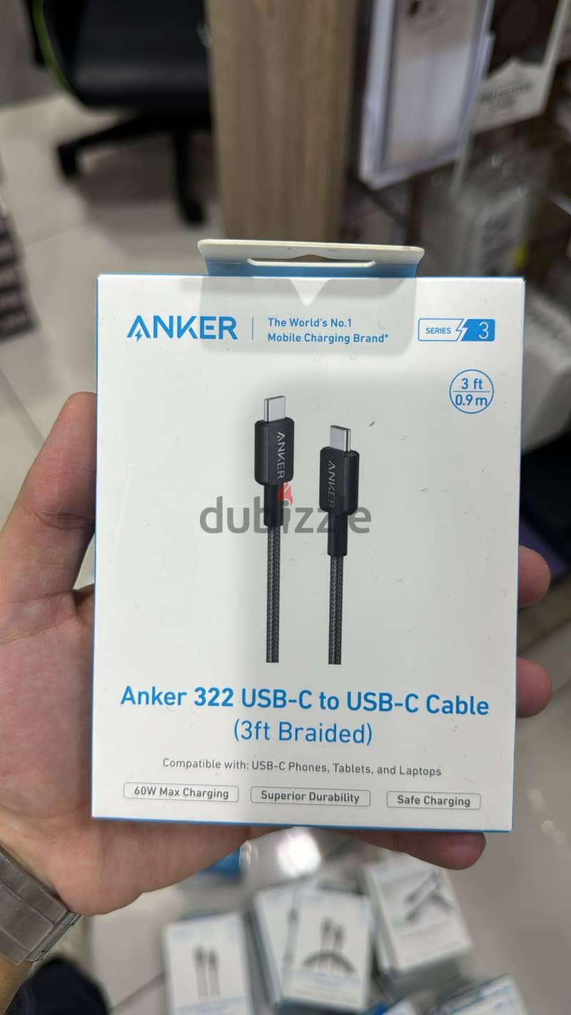 Anker 322 usb-c to usb-c braided 3ft cable amazing & last price 0