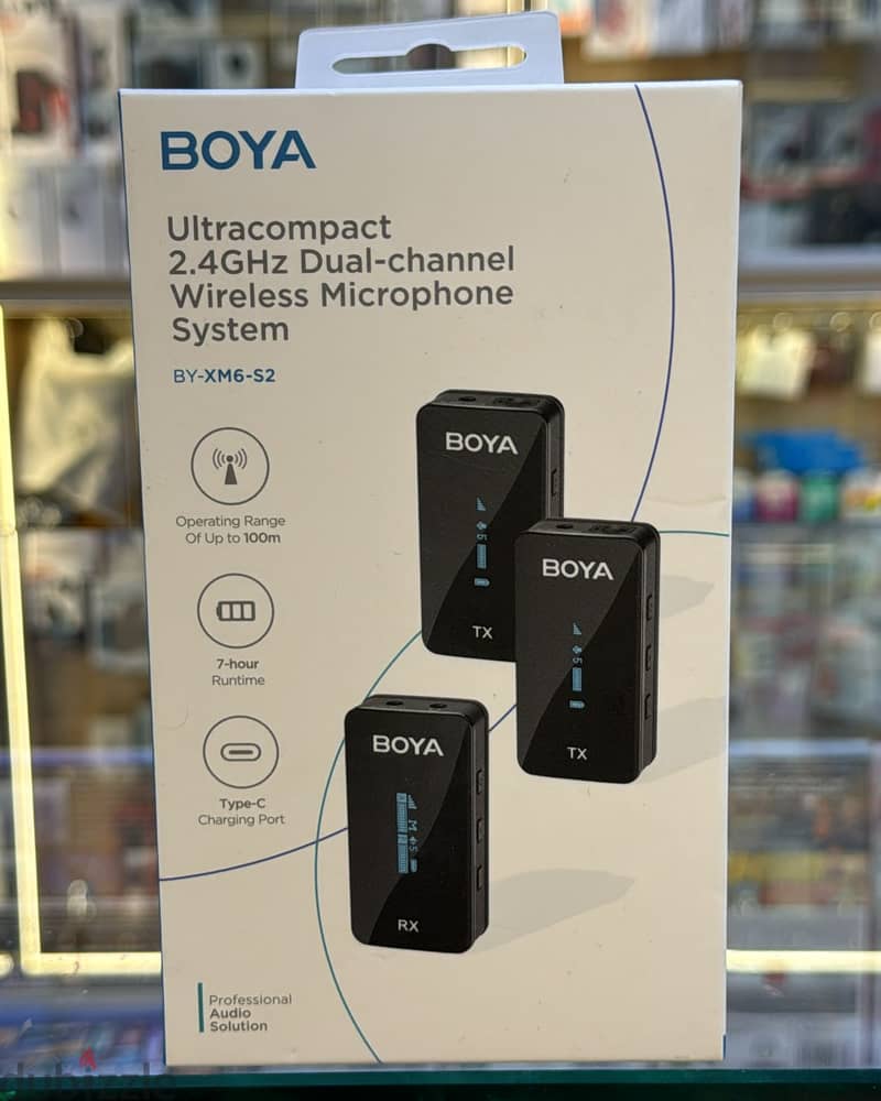 Boya Ultracompact 2.4GHz Dual-channel Wireless Microphone System BY-X 0