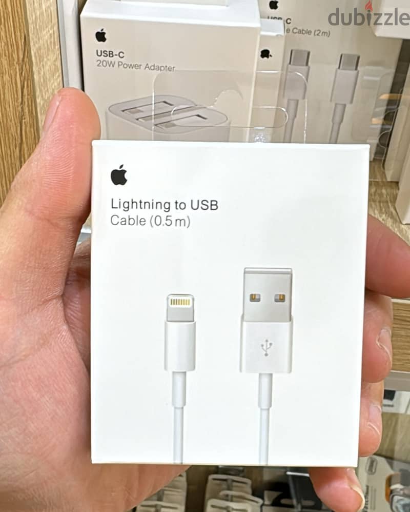 Apple lightning to usb cable 0.5m exclusive & new price 0