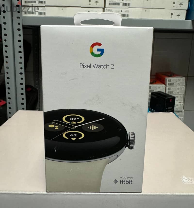 Google Pixel Watch 2 polished silver case/porcelain active band 0