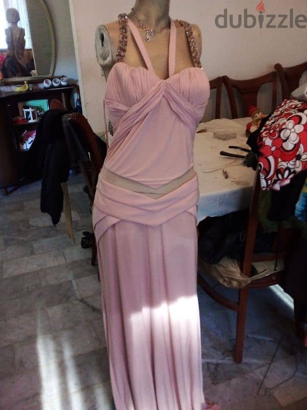 rose long  dress 0