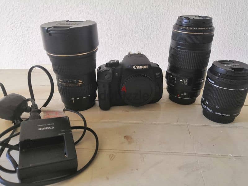 Canon 700D + lens and accessories. 0