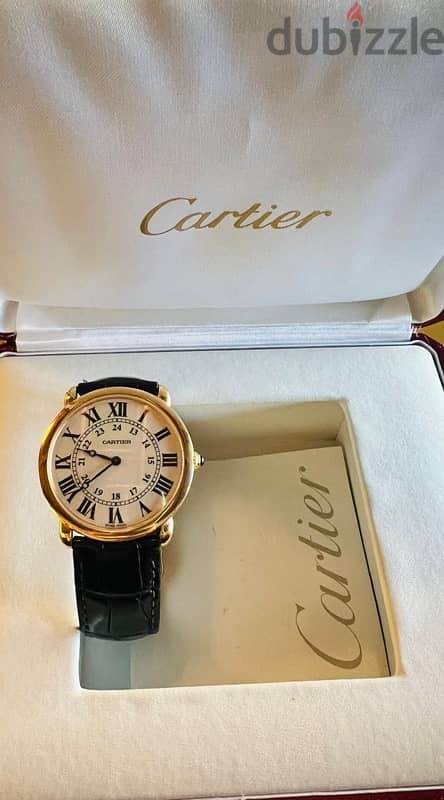 Ronde  Louis Cartier watch yellow gold 0