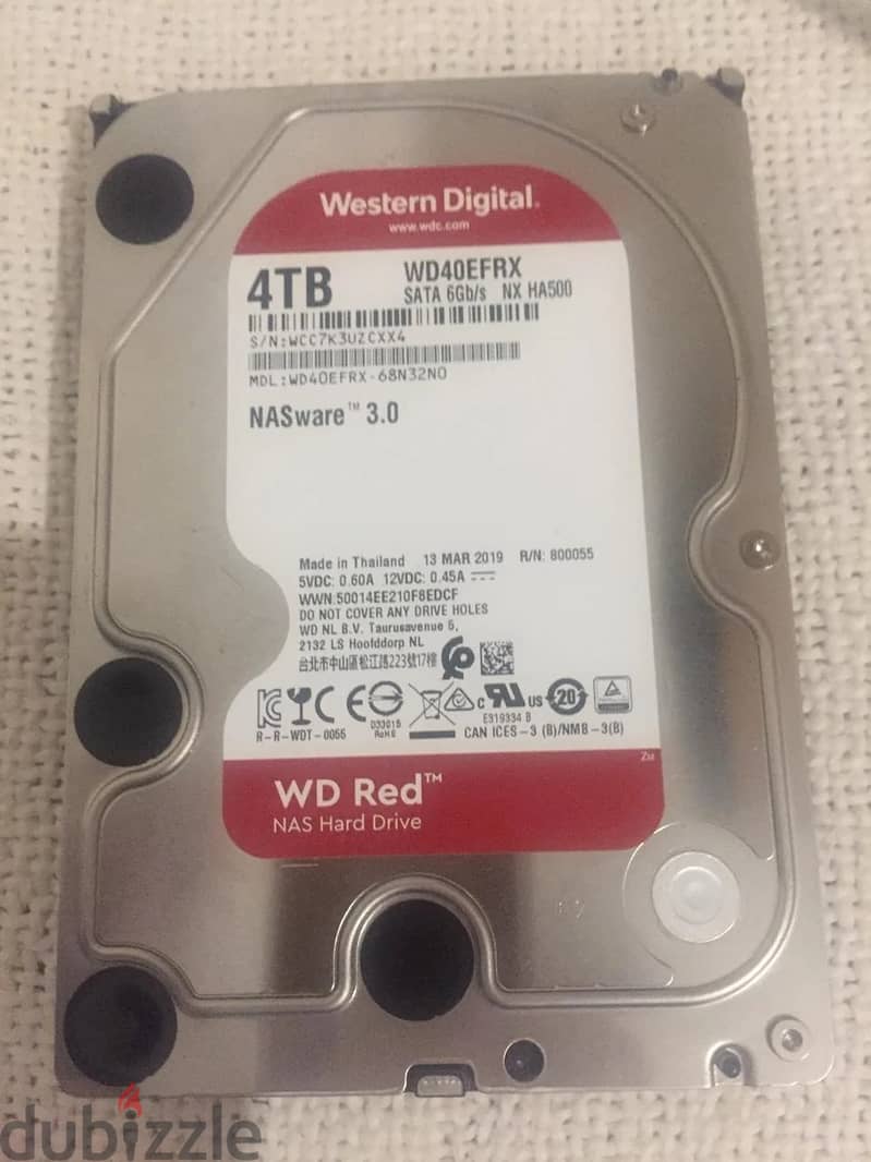 4TB WD Red NAS disks for sale 2