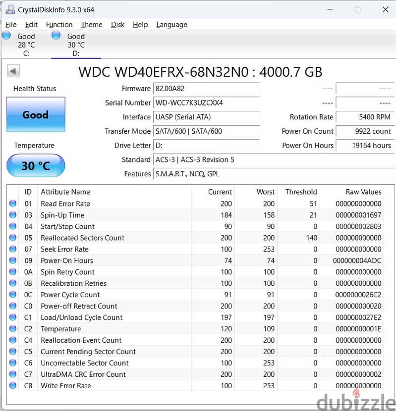 4TB WD Red NAS disks for sale 3