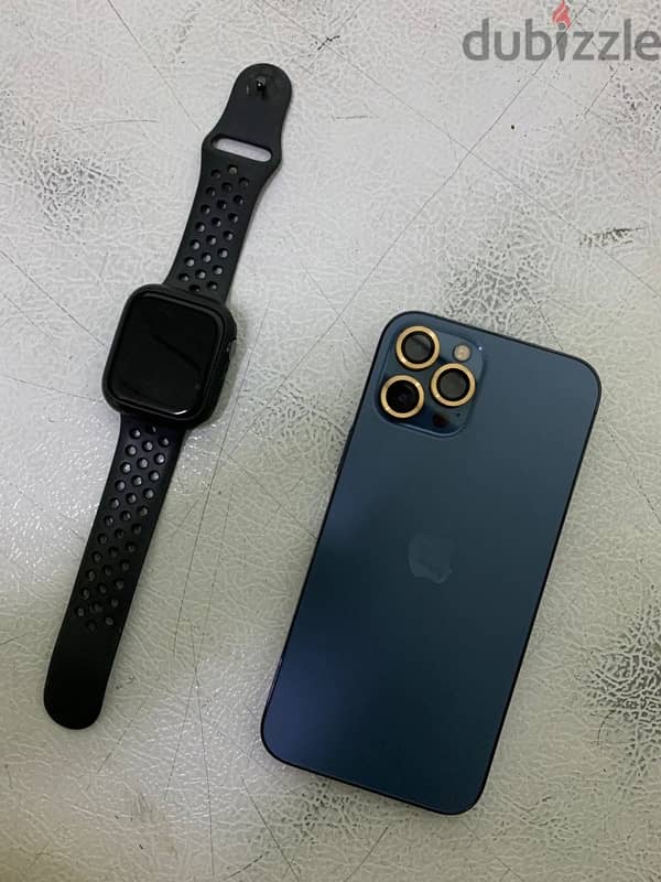 Iphone 12 pro max 256GB+ apple watch series 7 45MM NIKE+ 0