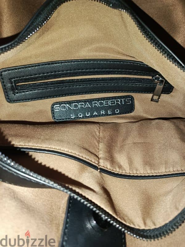 Sondra Roberts Squared leather handbag purse 2