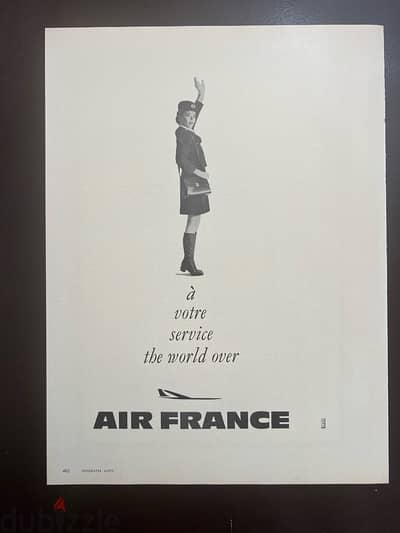 Iconic Air France Advertisement - 1970