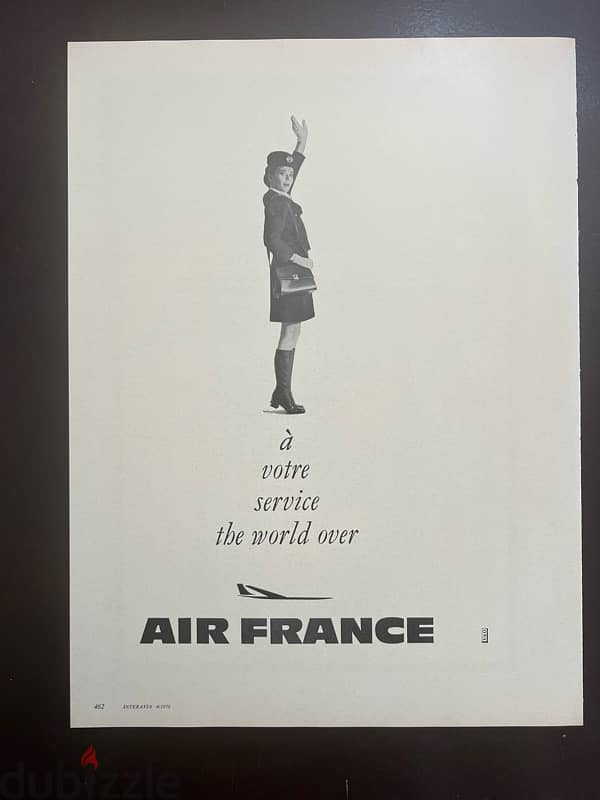 Iconic Air France Advertisement - 1970 0