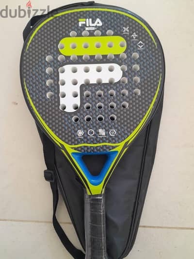 Pair of Filas padel racket