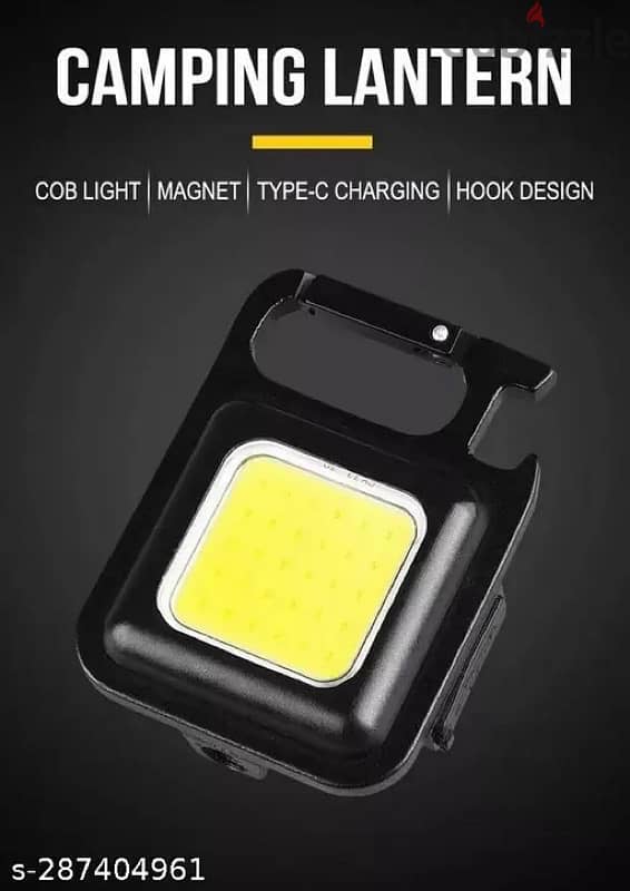 500LM Rechargeable LED Light, 30 COB, 4 Modes, Type-C Charging 2