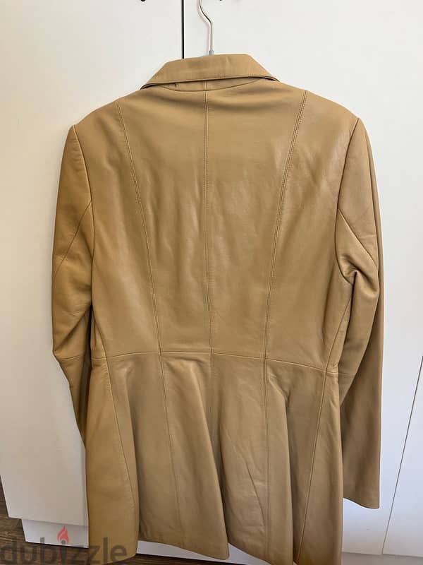 leather authentic coat 1