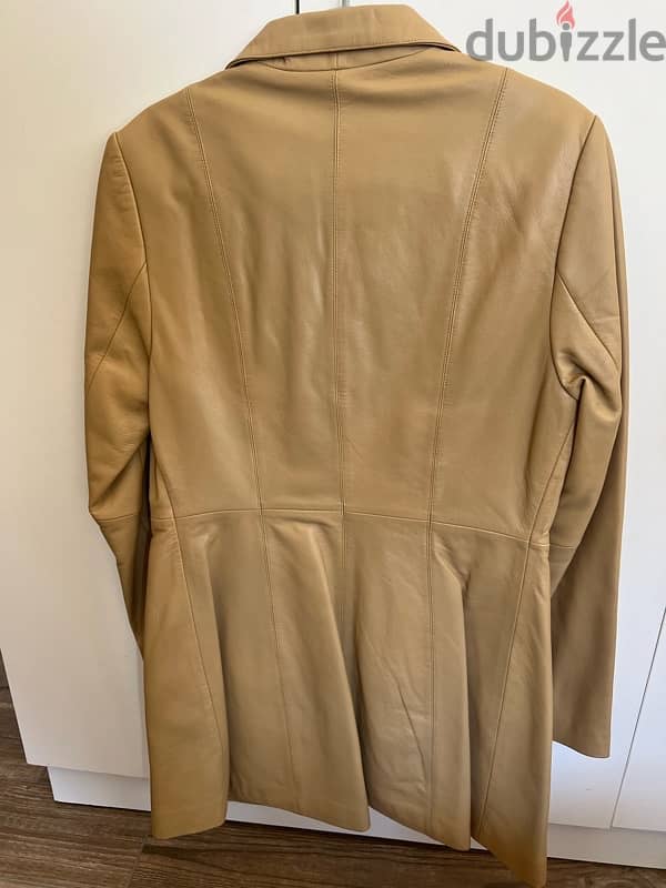 leather authentic coat 2