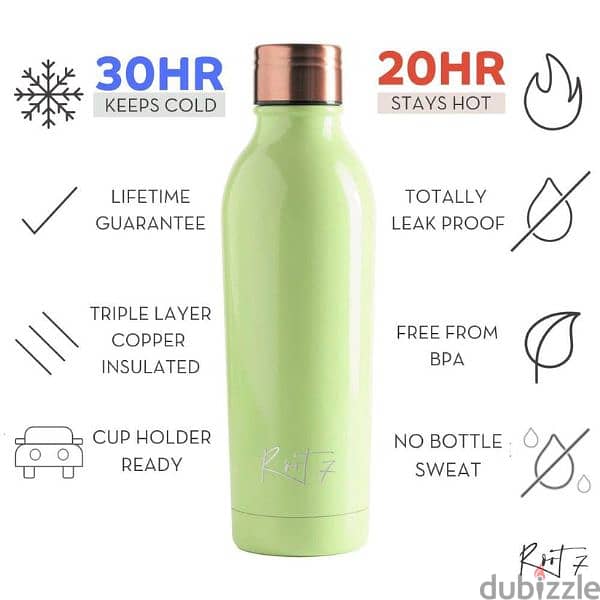 root 7 stainless steel bottle 2