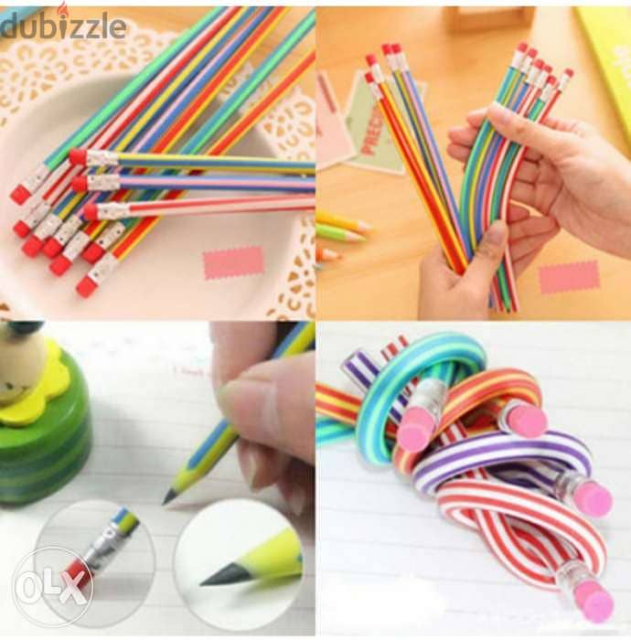 Cute colorful bendy pencils 1 for 1$ 1
