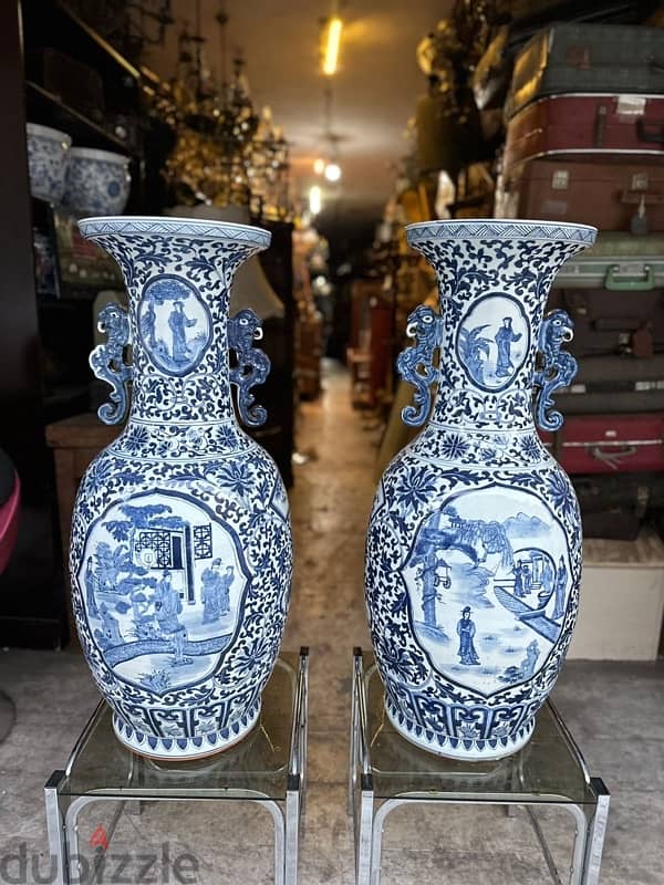 2 antique chinese dragon vase 90cmفاز انتيك صيني انتيك عدد ٢ حجم كبير 3