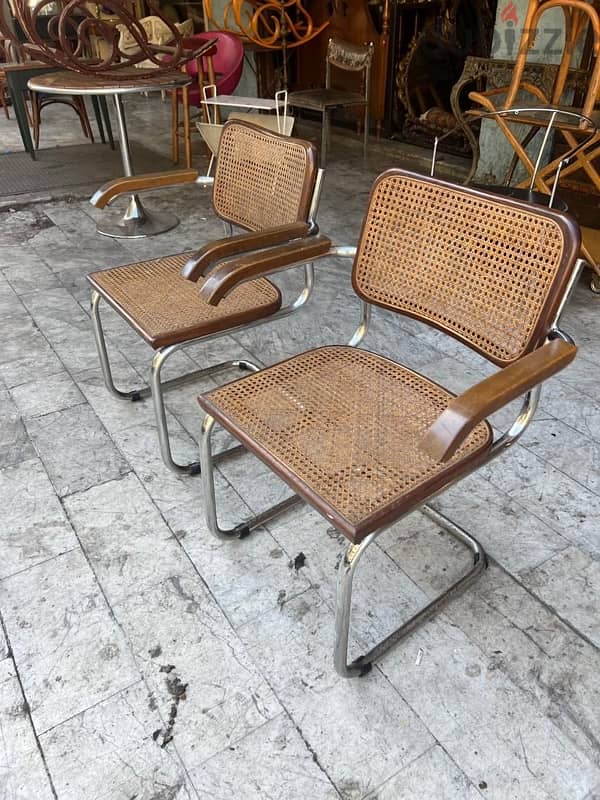 antique cesca chairs 1930chrome كرسي عدد ٣ انتيك تصميم رائع 3