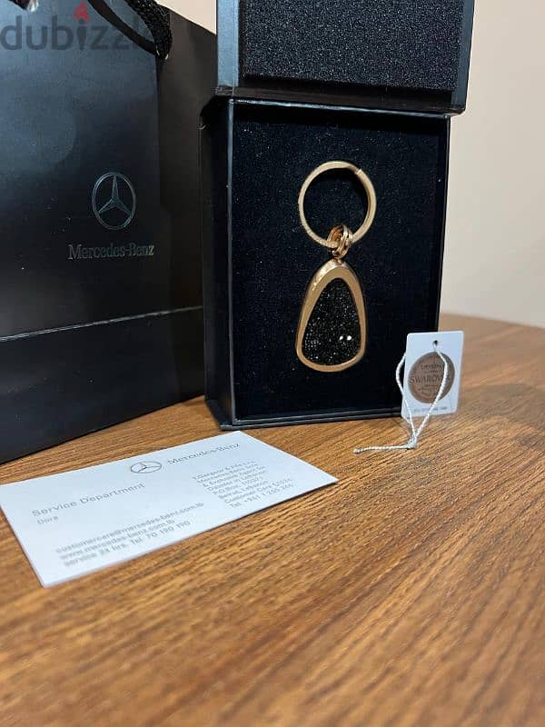 SWAROVSKI Keyring Crystal Rose Gold Genuine Mercedes Benz Collection 1