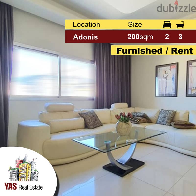 Adonis 200m2 | 100m2 Terrace | Furnished | Rent | View | YV/EL | 0