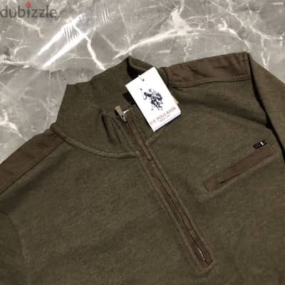 US POLO Sweater Dark Khaki size XL