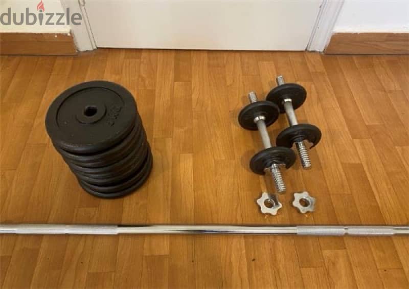 Spinlock Dumbbell Bars, Long Axe & Weights 0